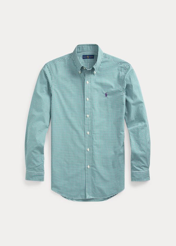 Men's Polo Ralph Lauren Classic Fit Gingham Shirts | 128597ISC